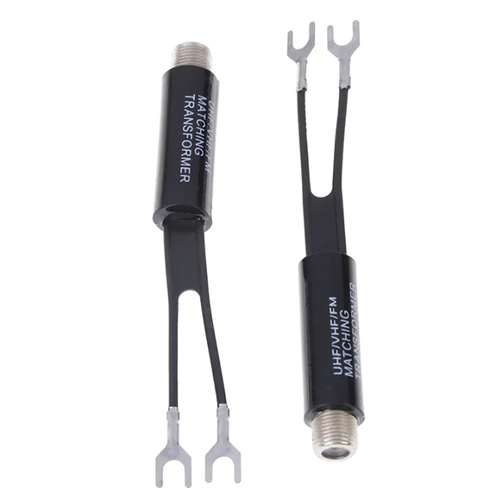 2Pcs%20UHF/VHF/FM/TV%20F%20cable%2075-300%20Ohm%20balun%20antenna%20matching%20transformer%20adapter%20-%20Image%203
