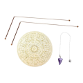 Coppers Dowsing Rods Set with Divining Rods+Pendulums+Divination Mat. 