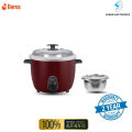 Pigeon JOY+ SAP-490 Electronics Rice Cooker 1000 Watts Model white & Red Colour Double Pot 2.8 litre..