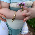 【Beiver Jewelry Store  】Ethlyn 2pcs/lot Dubai Gold Bangle for Girls/Baby/Kids Charm Bells Lucky Jewelry Child Christmas Gifts B133. 