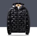 Warm Winter Jacket Mens Fashion Design bright Bomber Cotton Parka Outerwear Streetwear Loose Jackets Coat. 