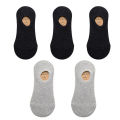 5Pair / Lot Men's Socks Non-slip Silicone Invisible Cotton Sock Breathable Mesh Comfortable Summer Thin Sports Men Sock Elastic.