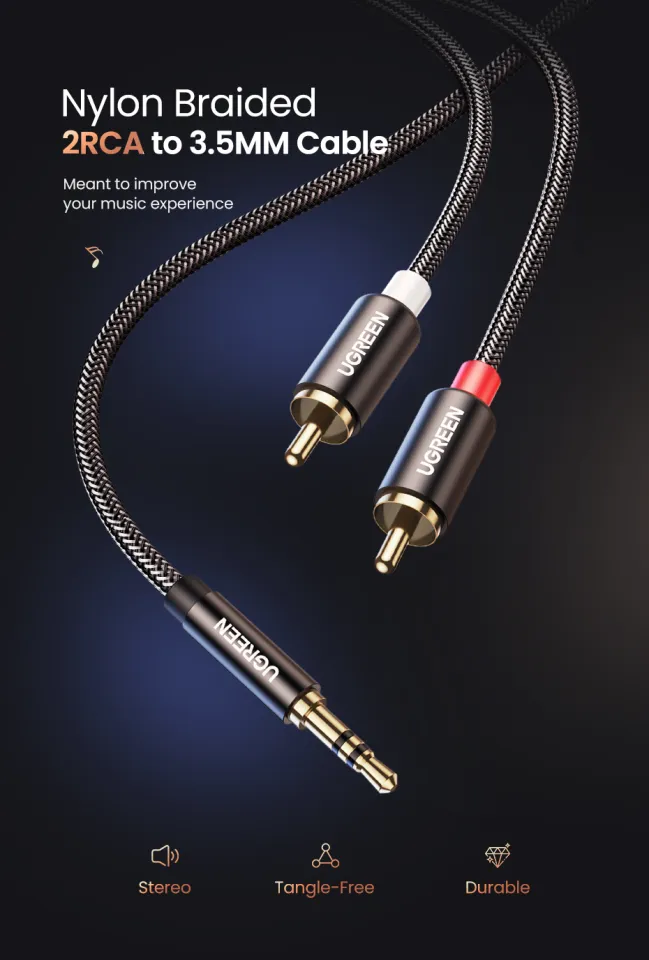 Aux Cable Car Stereo Wire Audio Speaker Cord 3.5mm Aux-in for Smartphones