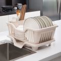 Japanese drain dish rack kitchen dish drain rack plastic bowl rack single layer dish rack household. 