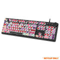 104Pcs/Set PBT Universal Round Key Caps Keycaps for Cherry MX Mechanical Keyboard. 