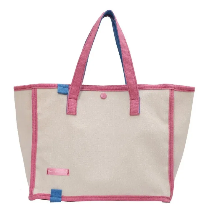 Personalised%20Contrast%20Canvas%20Tote%20Bag%20Custom%20Embroidered%20Large%20Capacity%20Shoulder%20Bag%20Outdoors%20Portable%20Bento%20Bag%20Gift%20-%20Image%207