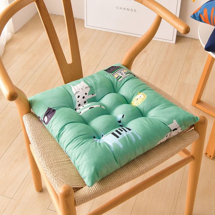 【New release】 18 Styles Square Office Computer Chairs Protective Mat Backrest Pillow Printed Stool Cushions Buttocks Chair Cushion