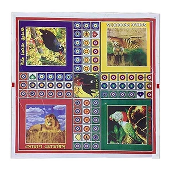 Ludo Board with Guti, Chhakka - Large