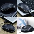 NICE 3D LED Optical Mouse USB 2.0 Black Wired Optical Light Scroll Wheel Mice Mouse for Computer PC Laptop. 