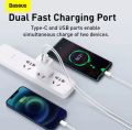 Baseus 20w Usb Charger Holder Type C Pd Quick Charging Dual Port Usb Portable Phone Charger.