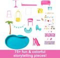 Barbie Dreamhouse, 3-Storey Barbie House with 10 Play Areas Including Pool, Slide, Elevator, 75 Doll Accessories, Toy Puppy, Adult Assembly Required, Toys for Ages 3 and Up, One Toy House, HMX10. 