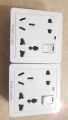 6 PIN UNIVERSAL MULTI SOCKET WITH PVC 1 GANG BOX-EASY TO USE AND MAINTAIN. 