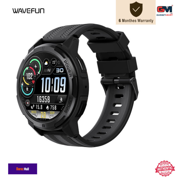 Wavefun Wave 70 Rugged Smartwatch AMOLED Display 1.43 Inch Fitness Sports 10M Ultra Waterproof Outdoor Bluetooth Call Supported Smart Watch