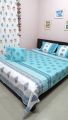 Soft Twill Cotton luxury Hand Block King Size -Bedsheet. 