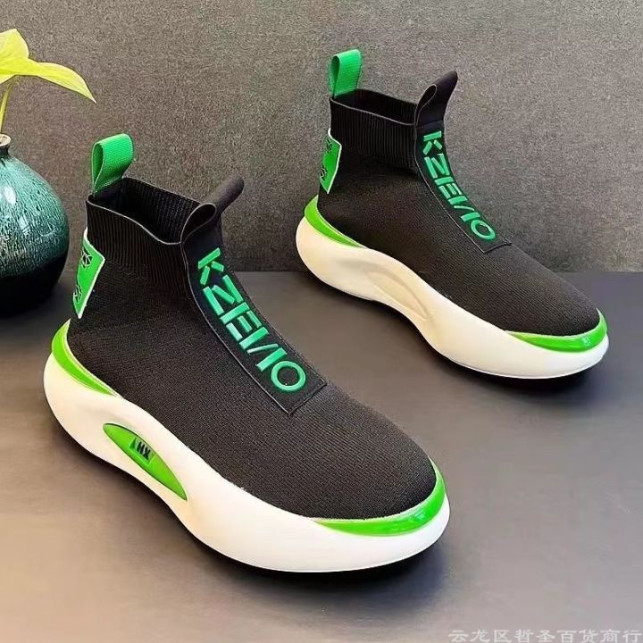 Sock%20Shoes%20Men's%20High-Top%20Shoes%202023%20Autumn%20New%20Korean%20Style%20Trendy%20Sneakers%20High-Top%20Socks%20Slip-on%20Trendy%20Shoes%20-%20Image%204