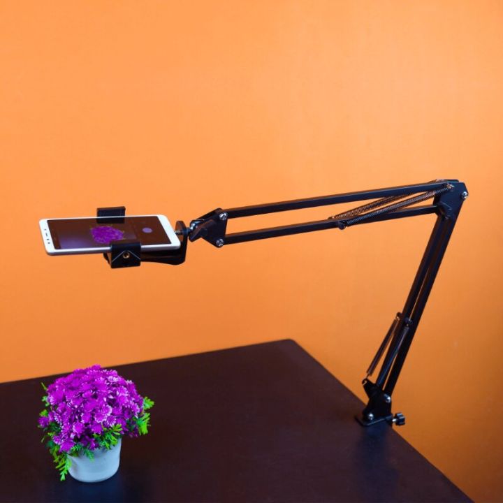 Adjustable%20Overhead%20Mobile%20Stand%20%7C%20Phone%20Holder%20%20%7C%20360%20Degree%20Rooted%20-%20Image%202