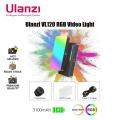 Ulanzi VL120 RGB LED Video Light with Display Screen Diffuser Mini Camera RGB Light Smartphone Selfie Lighting 3100mAh.