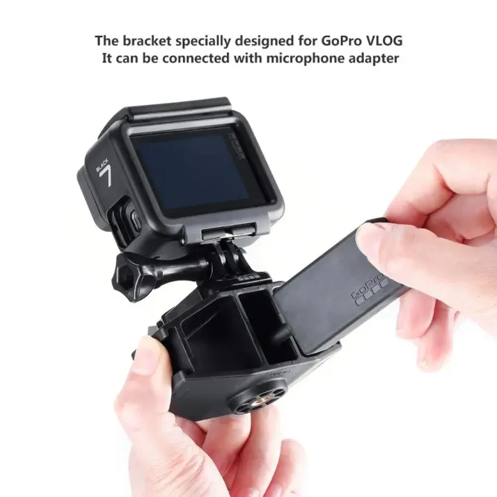 %E3%80%90YIYANGMAOYI111%E3%80%91Vlogging%20Mount%20for%20Gopro%20Hero%207%206%205/DJI%20Osmo%20Action%20Microphone%20Housing%20for%20Adapter%20with%201/4"%20Shoe/Light%20Stand%20-%20Image%204