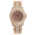 Fashion full diamond studded women's Quartz watch. 