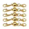 5Pairs Round Magnetic Clasps- for Bracelet Necklace Making Fasteners Clasp Buckle -Jewelry Connector Findings Accessories Supplies.