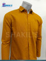 Oxford Cotton Men's Full Sleeve solid color Shirt- Kathali Color. 