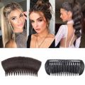 WELAI Synthetic Hair Invisible Bangs Pad High Straight Hair Up Comb False Hair Accessories Natural Hair Extension For Women Wig.