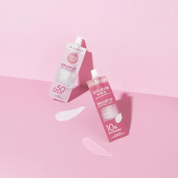 Bright%20Up%20Day%20Cream%20SPF15%20And%20Bright%20Up%20Sleeping%20Mask%205ml+7g%20Cathy%20Doll%20-%20Image%203