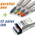 OIMG Pilot Parallel Pen Art Fountain Gothic Arabic Calligraphy With 12 Color Ink Cartridges 1.5 2.4 3.8 6.0Mm Freeshipping. 