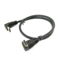 Hdmi 2.0 4k 3d Dual 90 Degree Up Angled Hdmi Male To Down Angled Hdmi Male Hdtv Cable 30cm/60cm/180cm For Dvd Ps3 Pc.