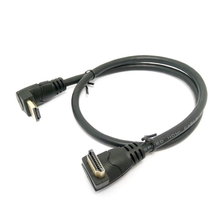 Hdmi%202.0%204k%203d%20Dual%2090%20Degree%20Up%20Angled%20Hdmi%20Male%20To%20Down%20Angled%20Hdmi%20Male%20Hdtv%20Cable%2030cm/60cm/180cm%20For%20Dvd%20Ps3%20Pc%20-%20Image%205