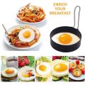 【Direct-sales】 tainle teel Cooking Mold Fried Egg Pancake Circle Non-tick Egg Ring Kitchen Mold Tool Kitchen Mold Tool. 