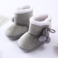 Baby Boy Baby Winter Baby Warm Boots Fluffy Flock Snow Skates Toddlers Newborn Snow Boots Women's First Walking Shoes.