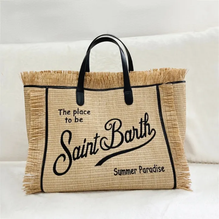 Saint%20Barth%20Brand%20Women's%20Bag%202024%20Trend%20Tassel%20Street%20Tote%20Bags%20Embroidered%20Letter%20Straw%20Beach%20Bag%20Casual%20Bolsas%20Large%20Handbag%20-%20Image%206