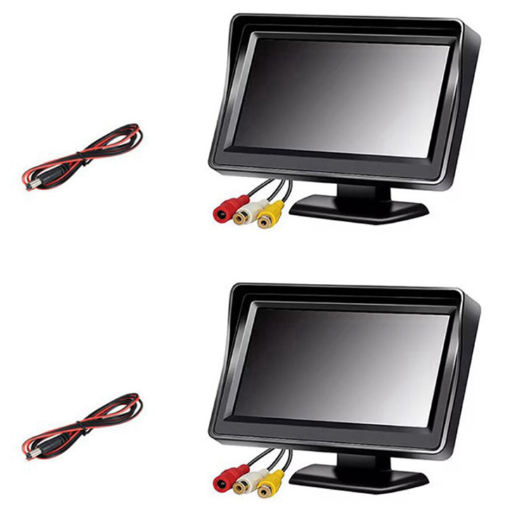 Camera Rear With Display 2X Rear View Camera Wide Degree 4.3inch TFT LCD Display or Monitor ...