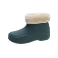Cross-border rain boots women's short water boots fashion water shoes with velvet warm low-top adult rain boots women's work waterproof rubber shoes. 