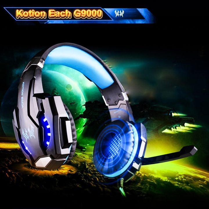KOTION%20EACH%20G9000%203.5Mm%20Noise%20Reduction%20Gaming%20Headset%20Replacement%20For%20PC%20&%20Laptop%20with%20RGB%20Light%20-%20Blue%20-%20Image%202