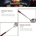 Wok Spatula and Ladle Tool Set, 17 Inches Spatula for Wok, Stainless Steel Wok Spatula.