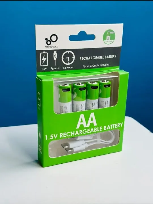 "SmarToools RB40 AA 1.5V Rechargeable Battery (4/2-Piece Set) – High ...
