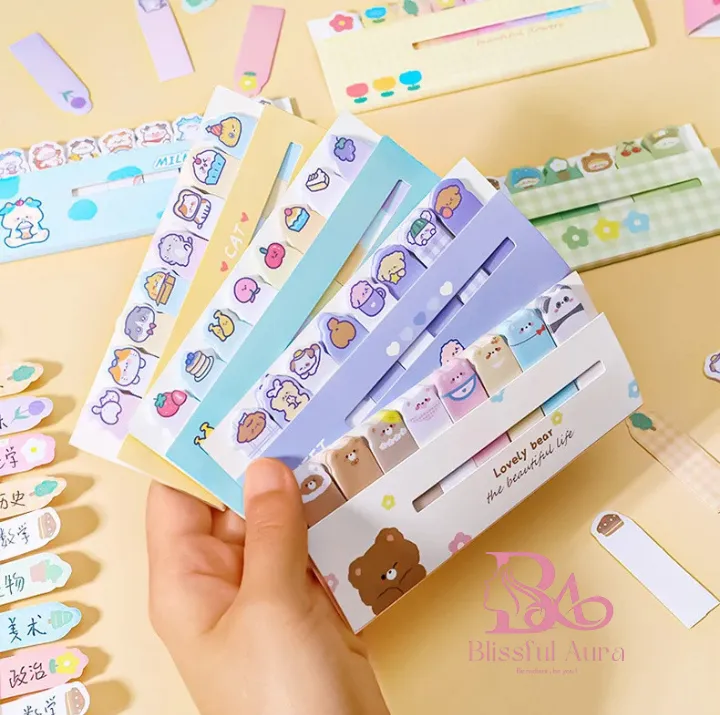 Lytwtw's%20Kawaii%20Stationery%20Cartoon%20Animals%20Marker%20Memo%20Pad%20Bookmark%20Flags%20Index%20Tab%20Sticky%20Notes%20Label%20Paper%20Stickers%20-%20Image%202