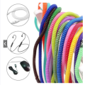 1.4M Cable Protector Bobbin Winder Data Line Case Rope Protection Spring cable. 