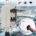 PV Disconnect Switch IP65 Waterproof DC Circuit Breaker DC12-400V AC90-400V Pa66 Housing Plug and Play for Photovoltaic System. 