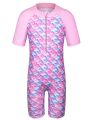 BAOHULU Print Short Sleeve Girls Swimwear One Piece UPF UV50+ Swimsuit Kids Summer Swimming Suit for Girls 3-10 Yrs wholesale. 