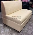 Two Seater Artificial Leather Home and Office Armless Sofa/ Living Room Double Seater Sofa. 