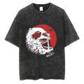 Hip hop Harajuku washed tshirt Japanese anime Attack on Titan printed T-shirt men cotton casual T shirt summer short sleeve tees.