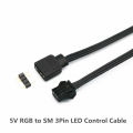 50cm 5v 12v Rgb Argb Control Cables For Deepcool Phanteks Lian-Li Led Strip Sm 3pin 4pin Argb Control Adapter Cable. 
