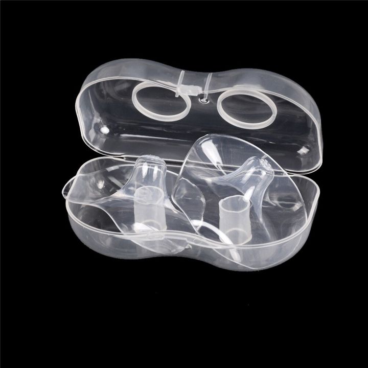 2Pcs%20BreastFeeding%20Silicone%20Nipplle%20Shield%20Transparent%20-%20Image%202