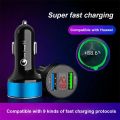 Dual USB Car Charger Adapter Car Cigarette Lighter LED Voltmeter For All Type Mobile Phone Charger Smart Dual USB Fast Charging. 