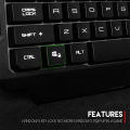 FANTECH HUNTER PRO K511 Wired Gaming Keyboard 19 Keys Anti-Ghosting En LED Backlight Membrane Keyboard for PC Laptop Gamer.