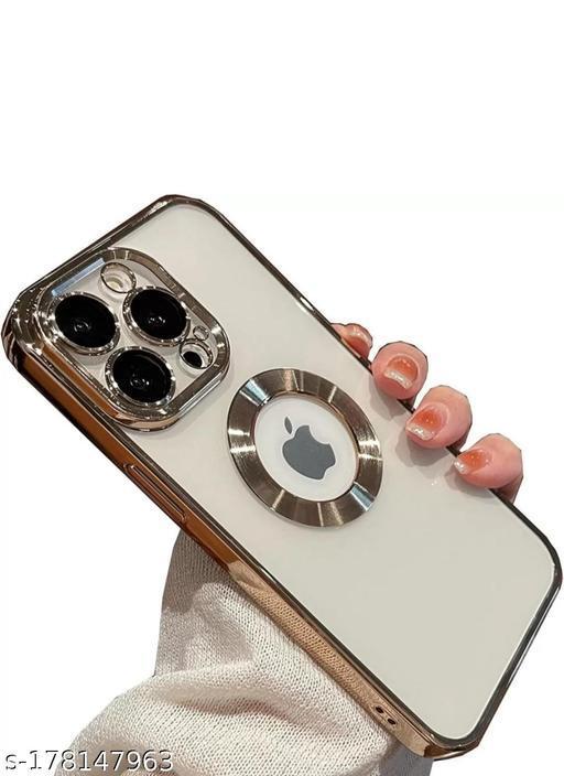 For iPhone 13 Pro Max CD Chrome Back Cover Compatible with Ring