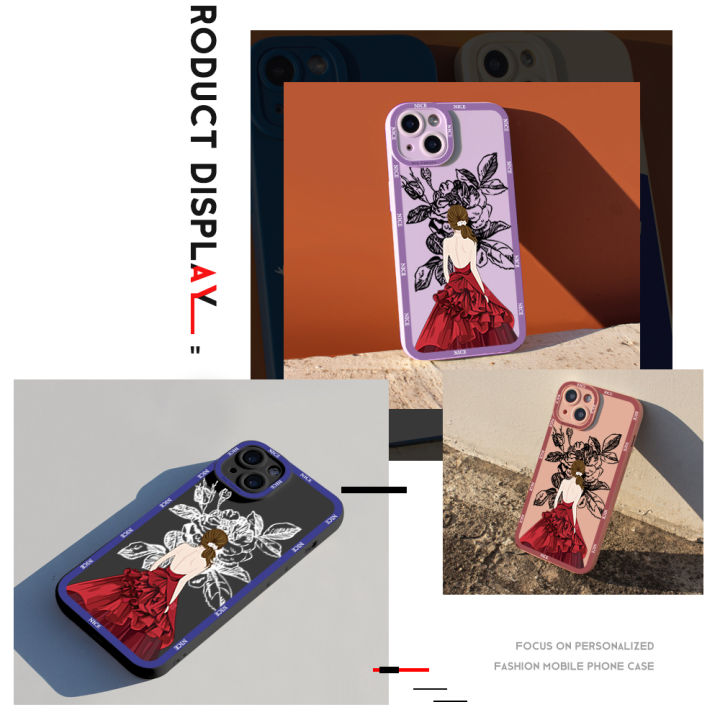 DEL%20for%20OPPO%20A36%20A76%20Back%20Cover%20Beautiful%20Girl%20Party%20Dress%20Phone%20Case%20Soft%20Rubber%20Camera%20Protection%20Design%20Mobile%20Cover%20-%20Image%205